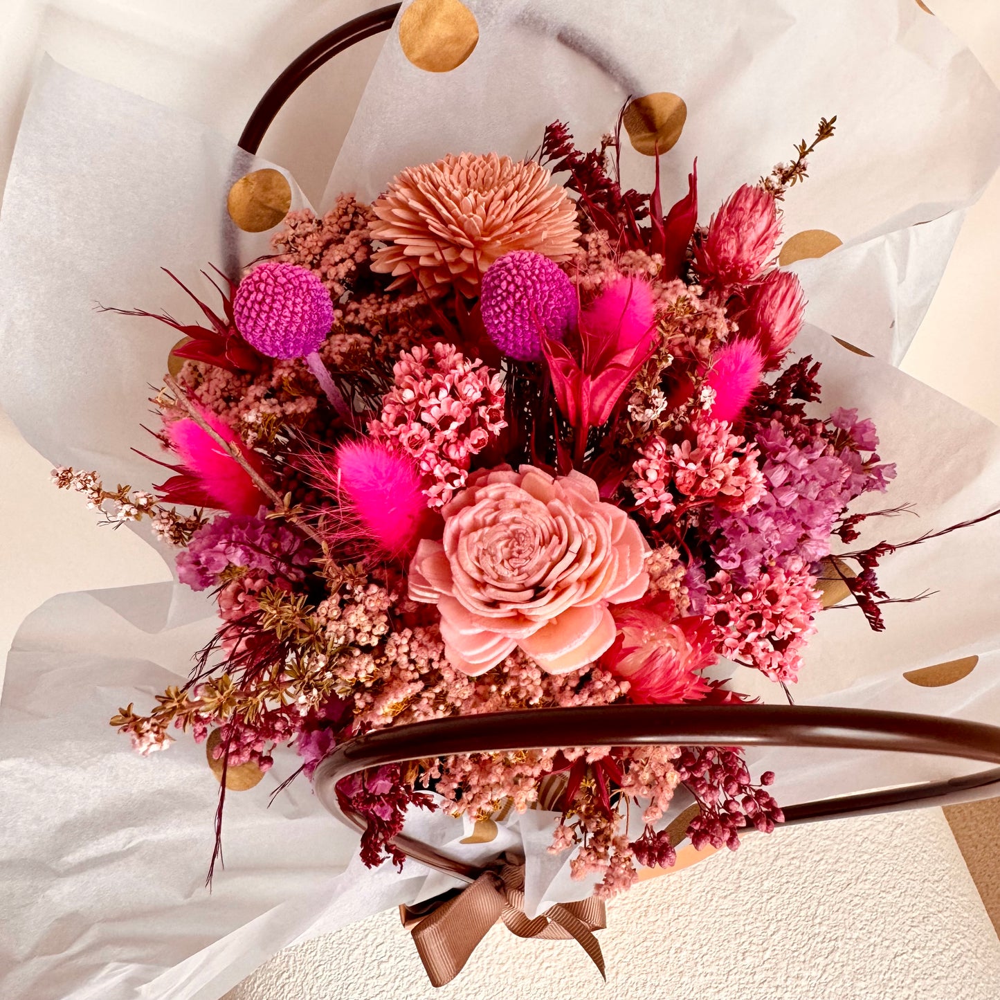 The 'Pink Popsicle' flower posy
