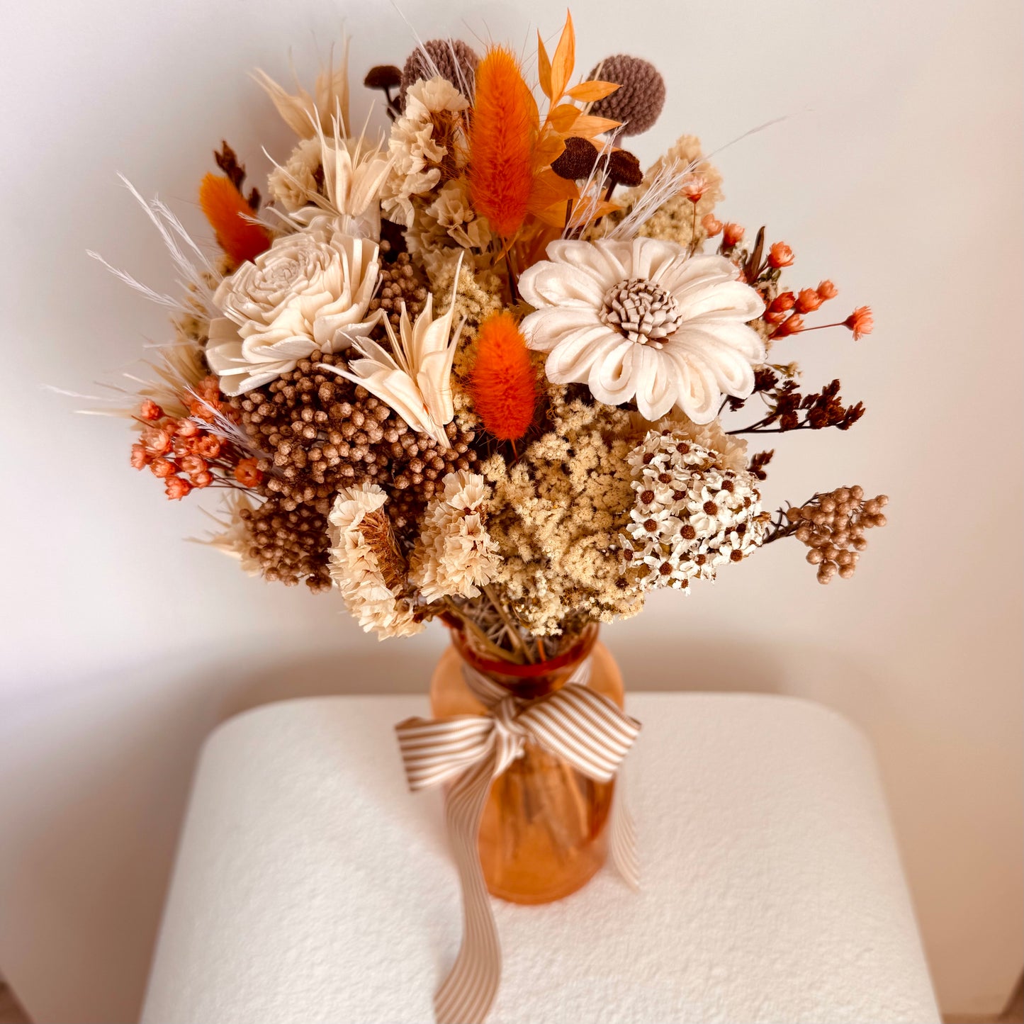 The 'Orange Popsicle" flower posy