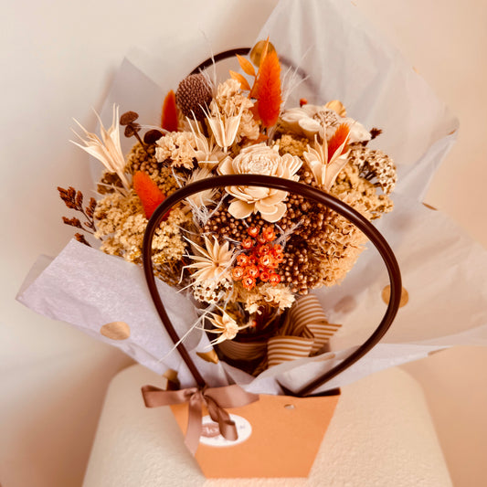 The 'Orange Popsicle" flower posy