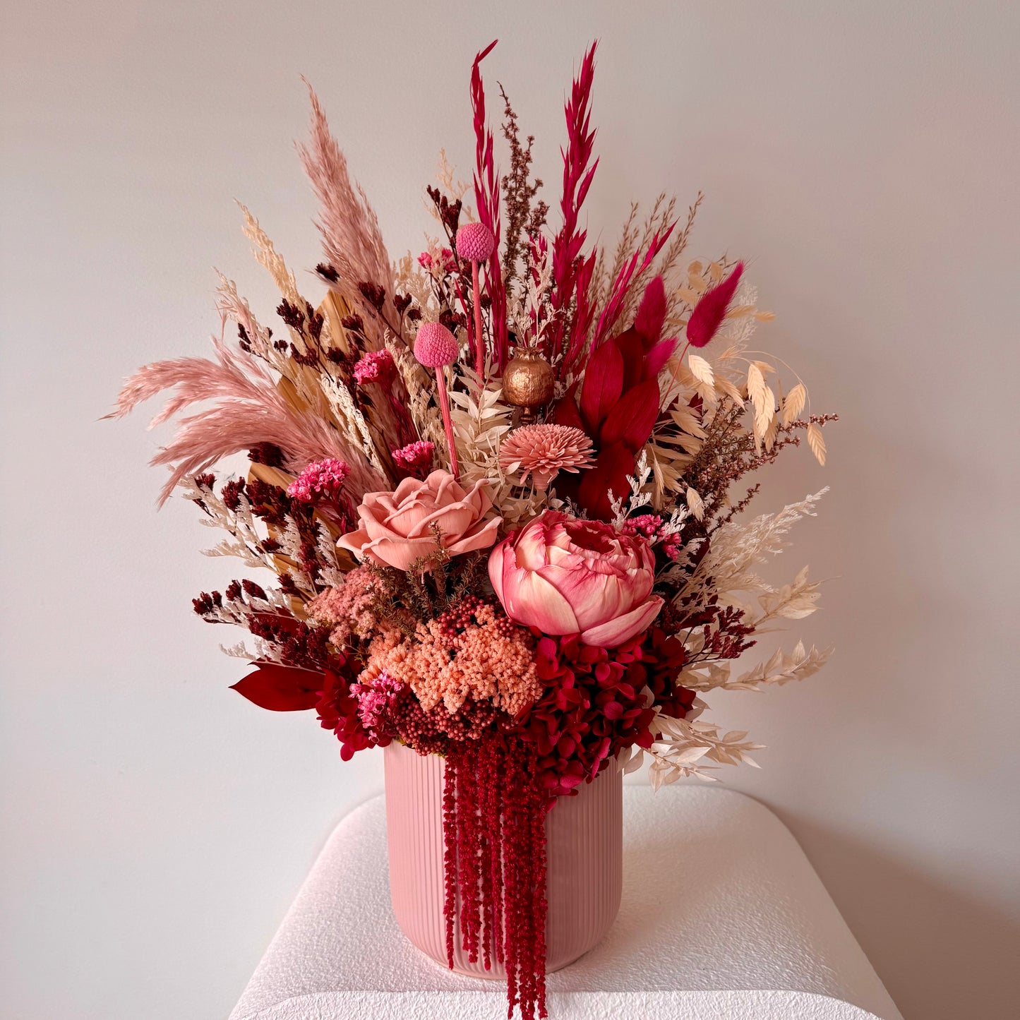 The 'Pink Peony' flower arrangement